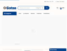 Tablet Screenshot of gotze.com.py